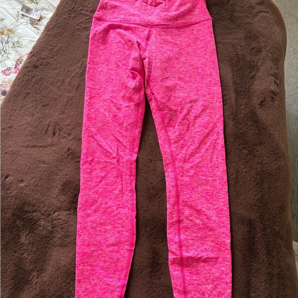 Alo AloSoft hot pink heathered leggings